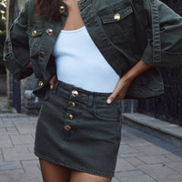 Solene Denim Mini Skirt