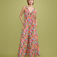 Solea Wide Leg Linen Jumpsuit