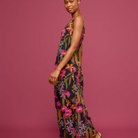 Orchid Wide Leg Linen Jumpsuit