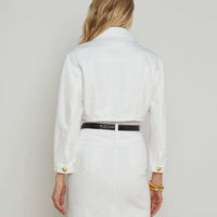 Genevie Cropped Denim Jacket