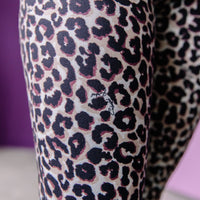 Leopard Flare Pants - Brown