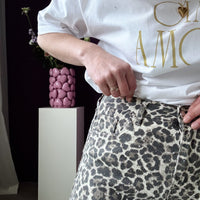 Caia Strass Leopard Jeans