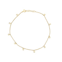 Diamond Dangle Anklet