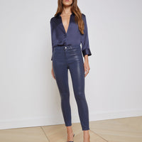 Margot Coated Cropped Skinny Jean