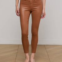Margot Coated Cropped Skinny Jean