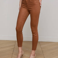 Margot Coated Cropped Skinny Jean