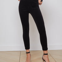 Margot Velvet Cropped Skinny Jean