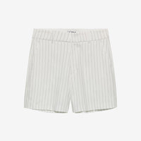 Pinstripe Shorts - Off White