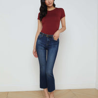 Kendra Cropped Flare Jean