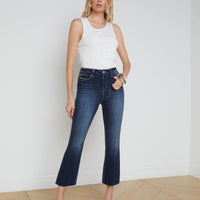 Kendra Cropped Flare Jean