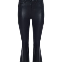 Kendra Coated Cropped Flare Jean