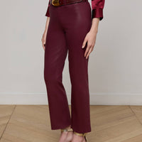 Kendra Coated Cropped Flare Jean