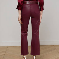 Kendra Coated Cropped Flare Jean