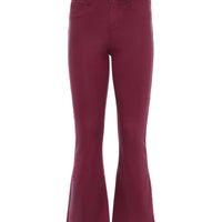 Kendra Coated Cropped Flare Jean