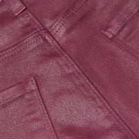 Kendra Coated Cropped Flare Jean