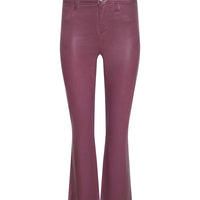 Kendra Coated Cropped Flare Jean