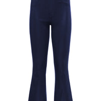 Kendra Coated Cropped Flare Jean