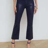 Kendra Coated Cropped Flare Jean