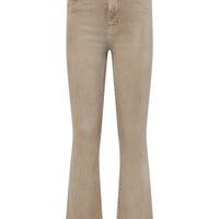 Kendra Coated Cropped Flare Jean