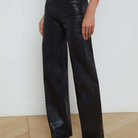 Clayton Coated Wide-Leg Jean