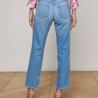 Nevia Slouchy Straight-Leg Jean