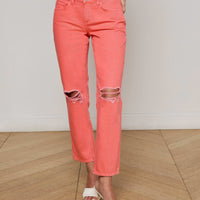 Nevia Slouchy Straight-Leg Jean