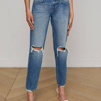 Nevia Slouchy Straight-Leg Jean