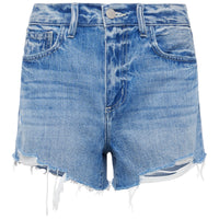 Beck Raw-Hem Denim Short