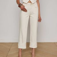 Leighton Cropped Cuffed Jean