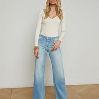 Joanne Low-Rise Wide-Leg Jean