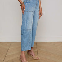 Cody Cropped Barrel-Leg Jean