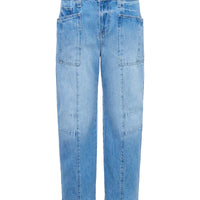 Cody Cropped Barrel-Leg Jean