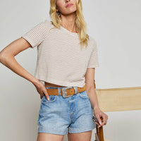 Jazzy Cuffed Denim Short
