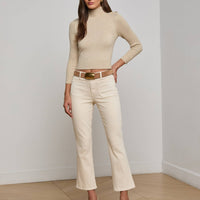 Noya Cropped Slim Flare Jean