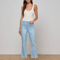 Noya Cropped Slim Flare Jean