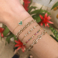 Diamond & Malachite Heart Bracelet