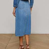 Kathleen Denim Midi Skirt