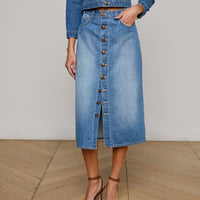 Kathleen Denim Midi Skirt