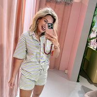 Lumi Short - Geel/Paars