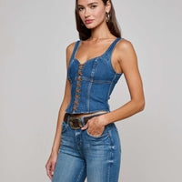 Nayeli Denim Corset Top