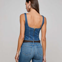 Nayeli Denim Corset Top