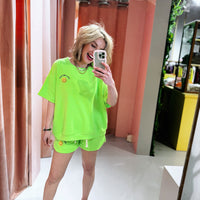 Smiley Short - Neon Groen