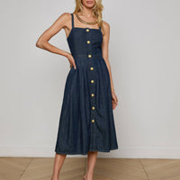 Esmeralda Chambray Dress