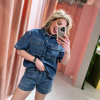 Orla Short - Donker Blauw