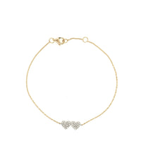 Diamond Hearts Bracelet