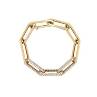Diamond Paperclip Bracelet