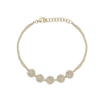 Diamond Disc Bracelet