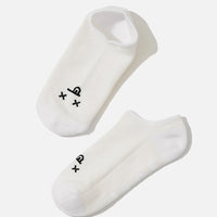 Dead Face Low Rise Socks - White
