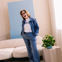 Broek Gwen - Blauw Print