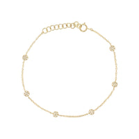 Diamond Disc Bracelet